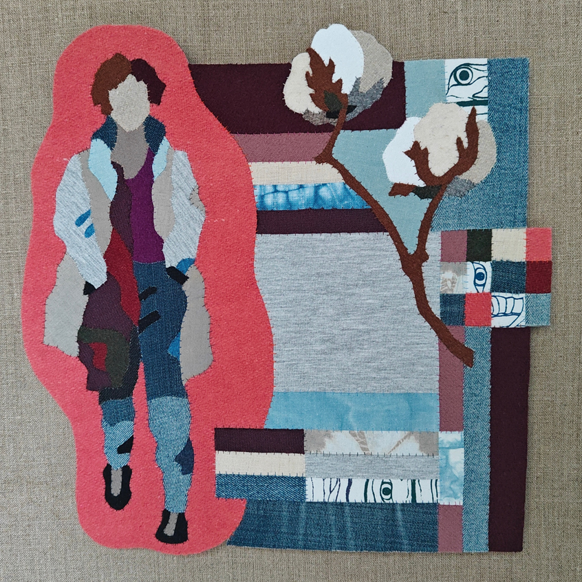 6. All the clothes we wear, textilintarsia, Riina Kauppi