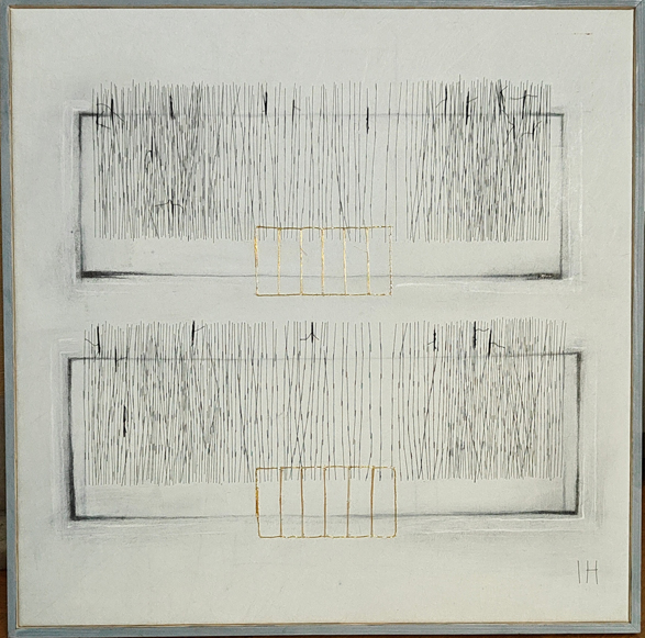 21. Högt gräs, textilkonst, Inger Hasselgren