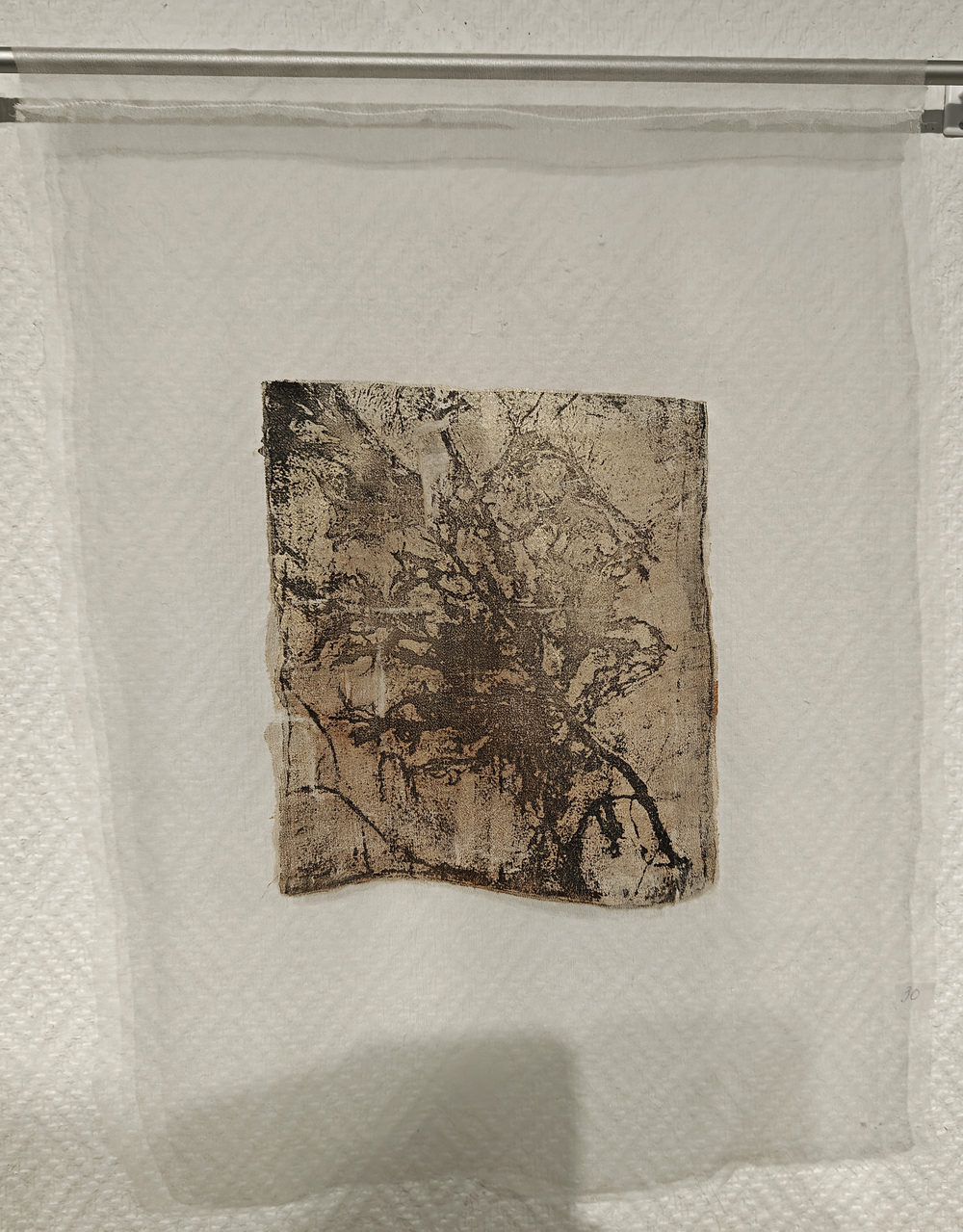 18. Gelprint på chiffongsiden, Lena Wklund