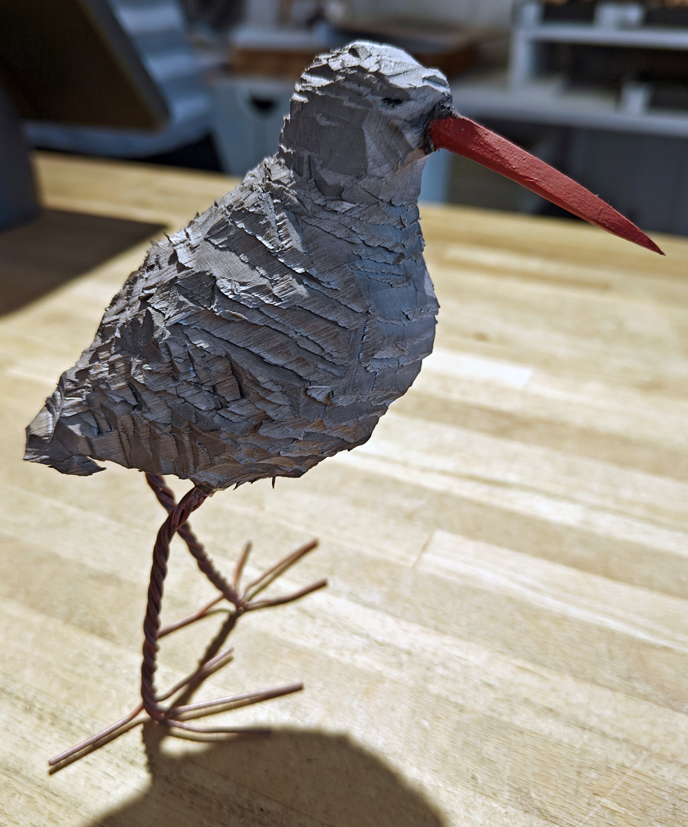 20. "Sommarfågel", träskulptur, Mikael Nilsson